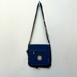 Kipling Blue Black Crossbody Messenger Bag B#29